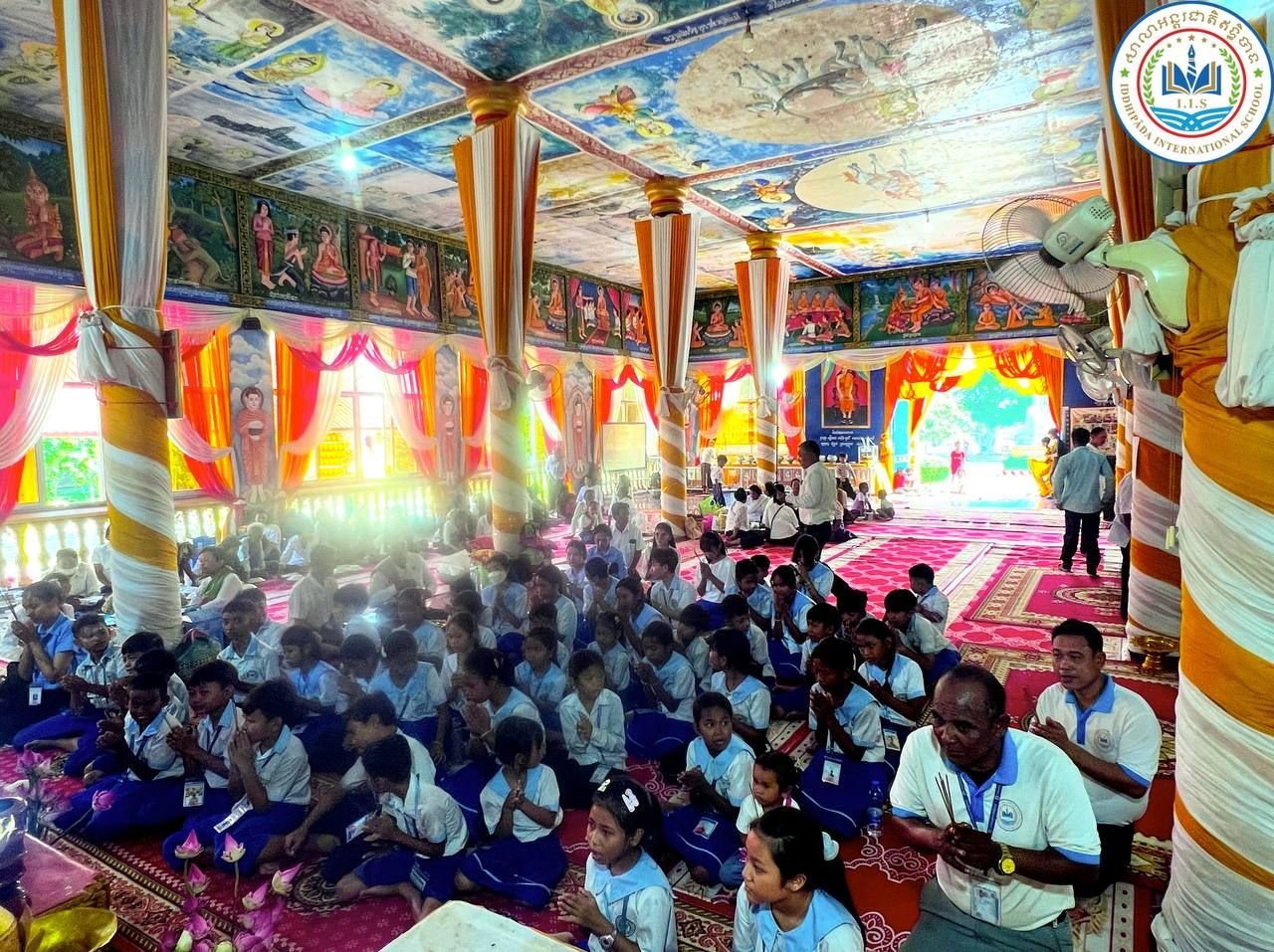 Offering things to the monks